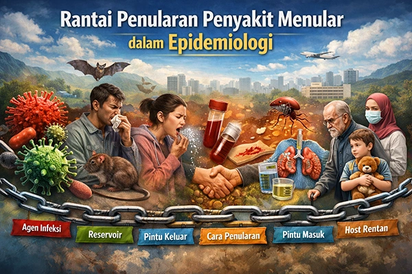 Rantai Penularan Penyakit Menular dalam Epidemiologi